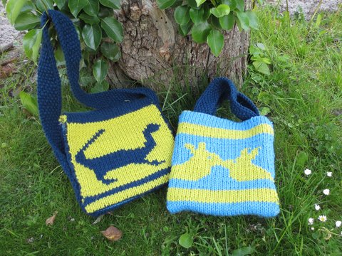 Strickanleitung Doubleface Kindertaschen 