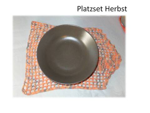 Häkelanleitung Platzset Herbst