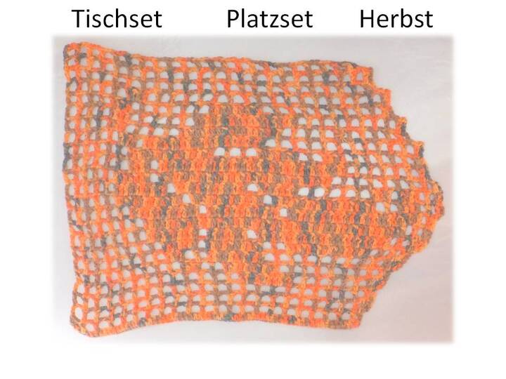 Häkelanleitung Platzset Herbst