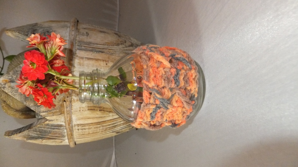 Häkelanleitung Vase Herbst Tischvase