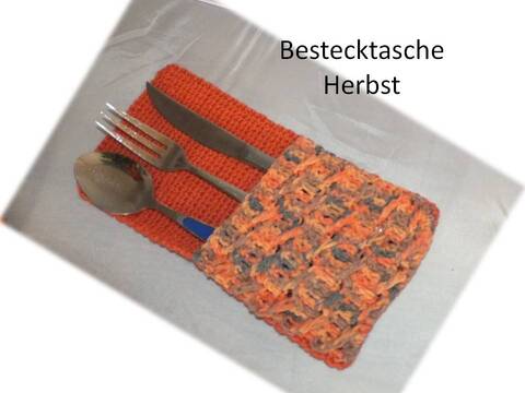Häkelanleitung Bestecktasche Herbst