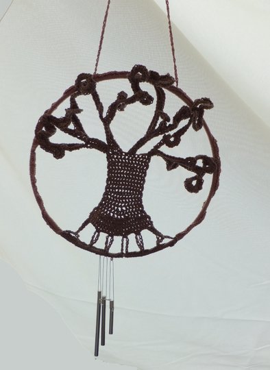 Lebensbaum Klangspiel Traumfänger - Häkelanleitung