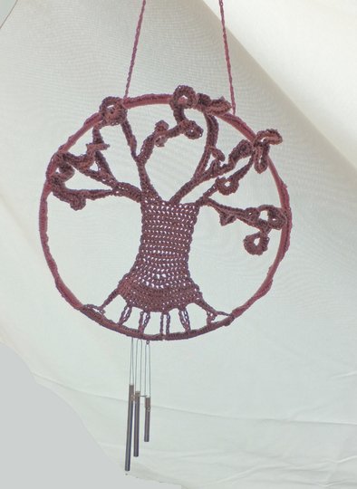 Lebensbaum Klangspiel Traumfänger - Häkelanleitung