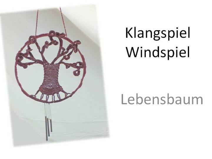 Lebensbaum Klangspiel Traumfänger - Häkelanleitung