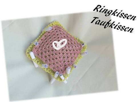 Kissen Hochzeit & Taufe - Ringkissen Taufkissen - Motiv C