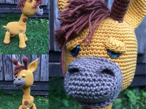 Häkelanleitung Gertrud Giraffe