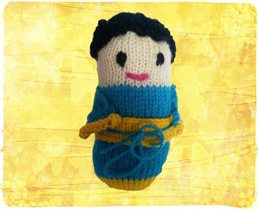 Strickanleitung Puppe- 16 cm groß