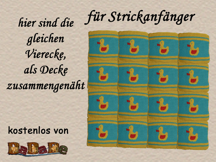 Topflappen für Strickanfänger, gestrickt