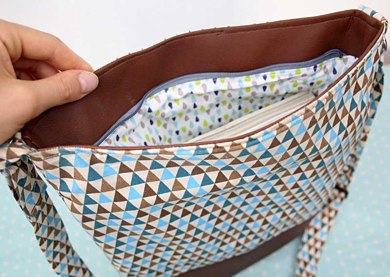 Nähanleitung Tasche June / Schultertasche nähen