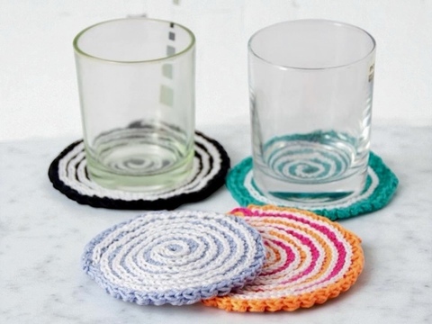Modern Drink Coasters Spirolino - Crochet Pattern