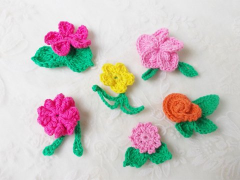 Häkelanleitung für Blumenblätter, 9 Varianten Häkelblätter