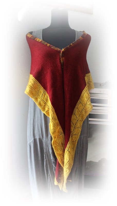 Herbstlaub, Strickanleitung für ein Schultertuch