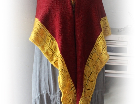 Herbstlaub, Strickanleitung für ein Schultertuch