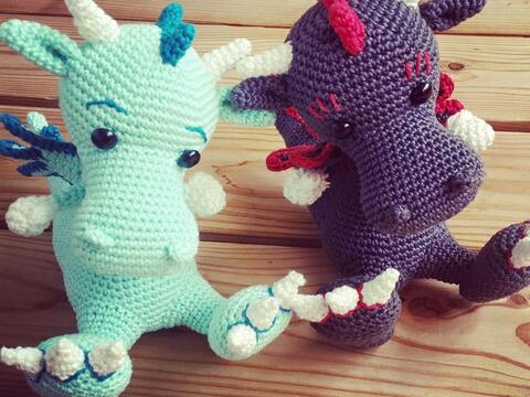 Häkelanleitung Haekelicious Drache 