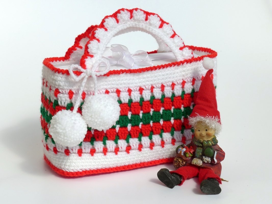Weihnachts- oder Geschenke-Tasche - Häkelanleitung - Bild 2