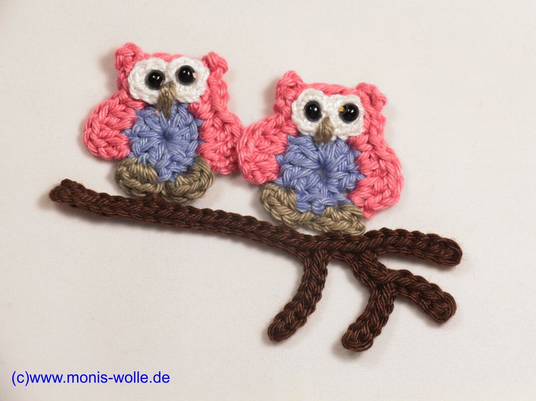 Häkelanleitung - Applikation Eule " Minchen " - Bild 3