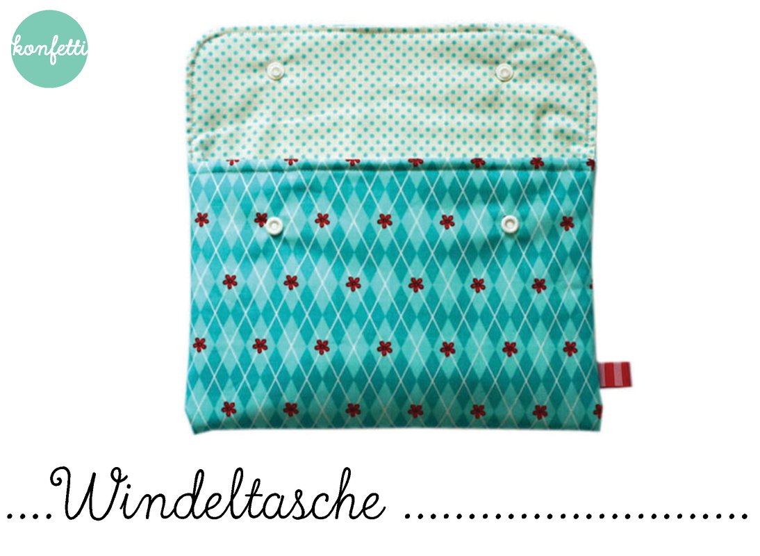 Windeltasche Nähanleitung und Schnittmuster