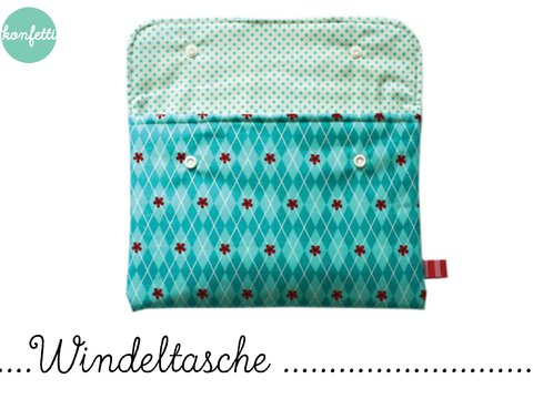 Windeltasche Nähanleitung und Schnittmuster