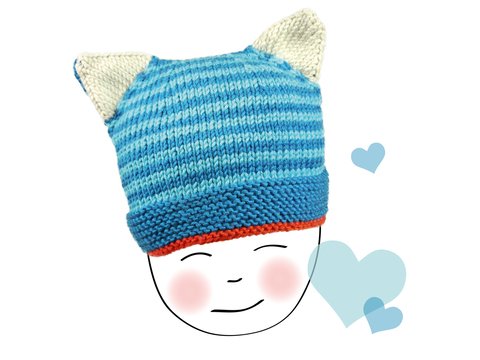 Steffi's Cool Cat Hat Baby, knitting pattern