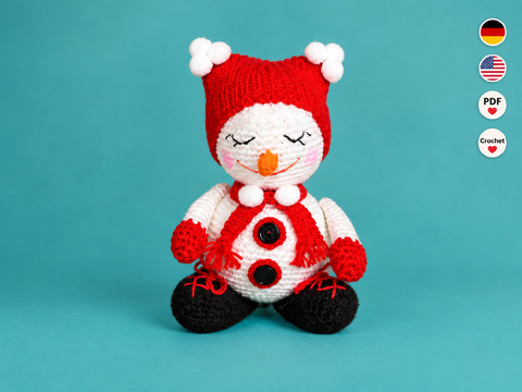 Crochet Pattern Snowman Alfi