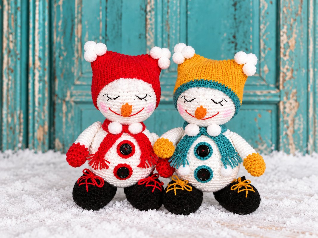 Häkelanleitung Schneemann Alfi - Bild 3