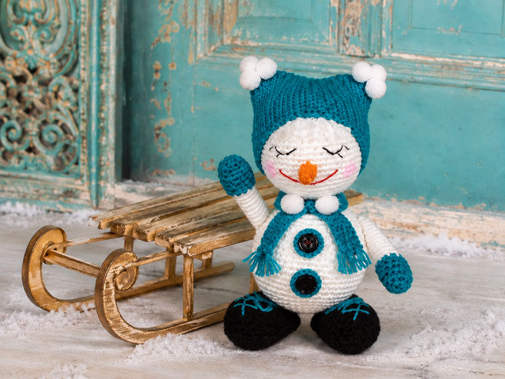 Häkelanleitung Schneemann Alfi