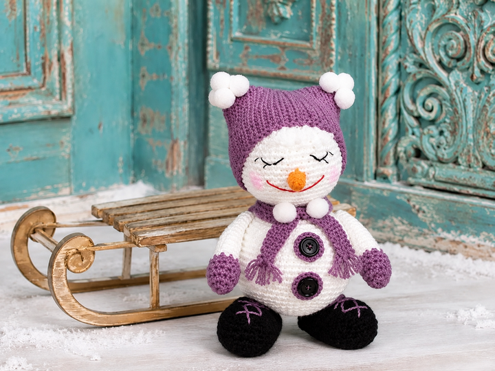 Häkelanleitung Schneemann Alfi