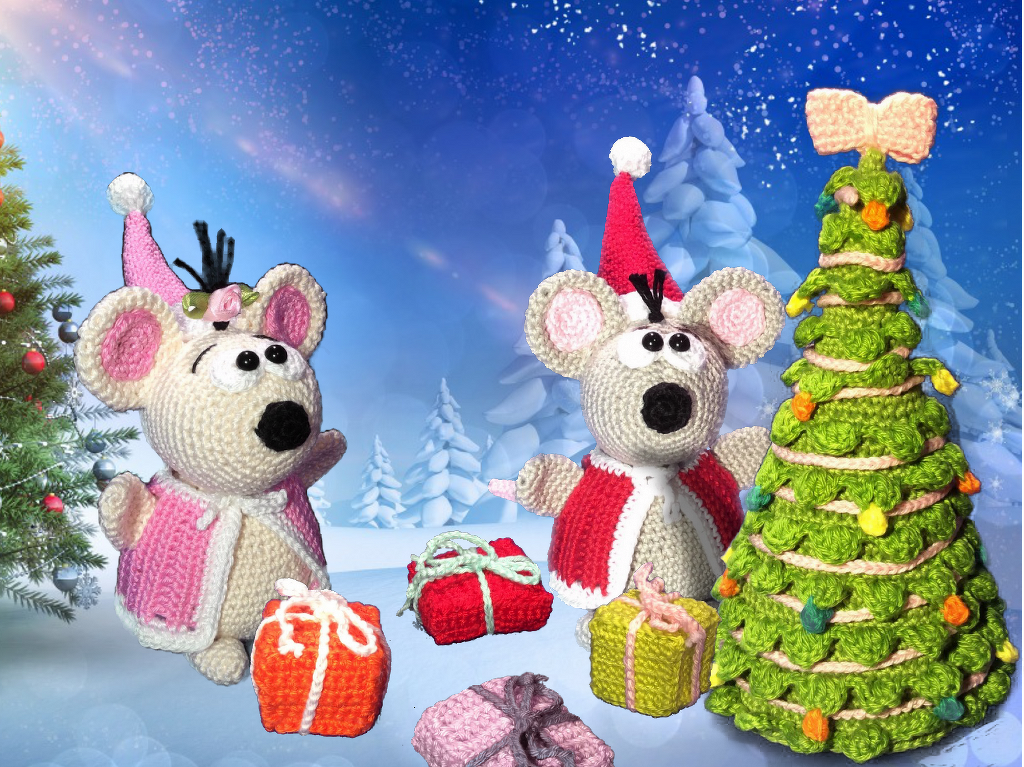 Santa Maus und Mausi - Häkelanleitung von Diana´s kleiner Häkelshop - Bild 4