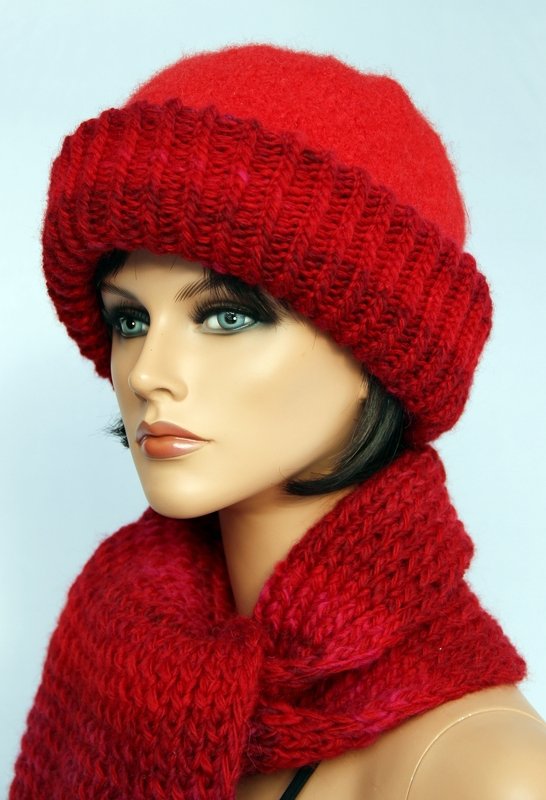 Warme Filzmütze mit Loop - Strick- und Filzanleitung - Bild 8