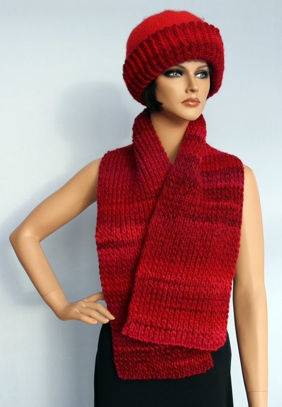 Warme Filzmütze mit Loop - Strick- und Filzanleitung