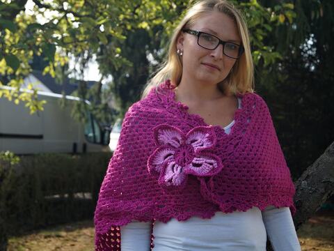 Häkelanleitung Dreieckstuch Luxury Design No. 52