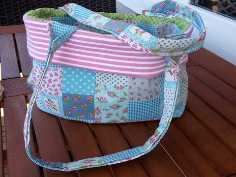 DIY Nähanleitung Tasche mit 6 Innenfächern inkl. Schnittmuster