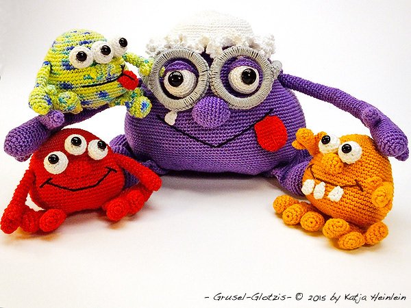 Monster Häkelanleitung Grusel Halloween Amigurumi Oma