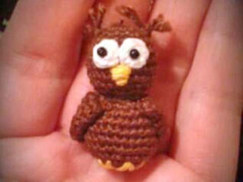 Mini Eule Dekoeule Schlüsselanhänger Anhänger Glücksbringer