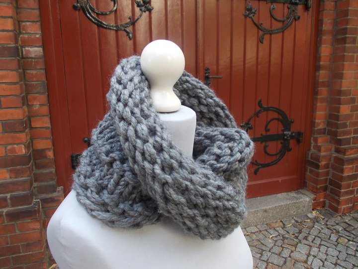 Strickanleitung für Rundschal, Loop,unisex, No222