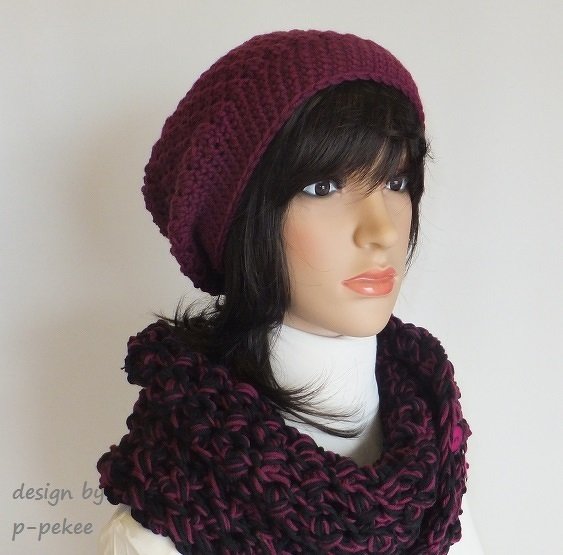 "Sydnes" lässige Beanie - gehäkelt - mit tollem passenden Loop 2in1 - Bild 16