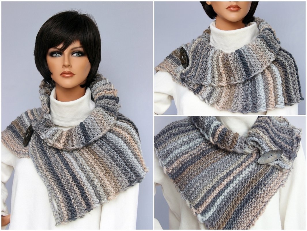 Kostenlose Strickanleitung für Anfänger - Raffinierter Schalkragen