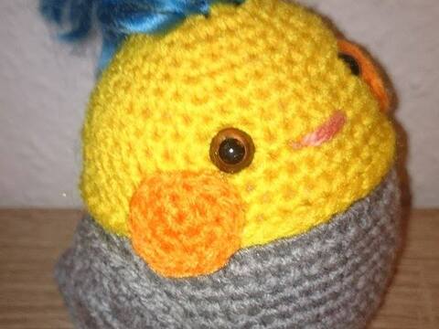 Nymphensittich Fridolin - Amigurumi Häkelanleitung