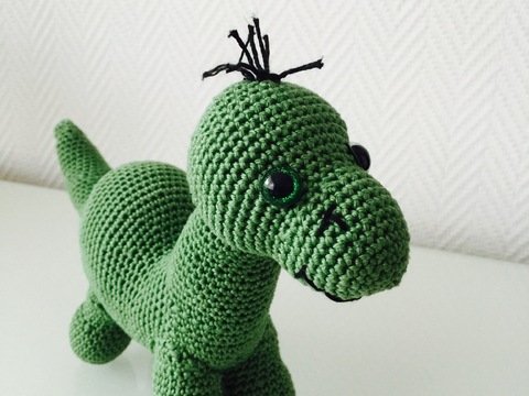 Häkelanleitung Dino Paulchen