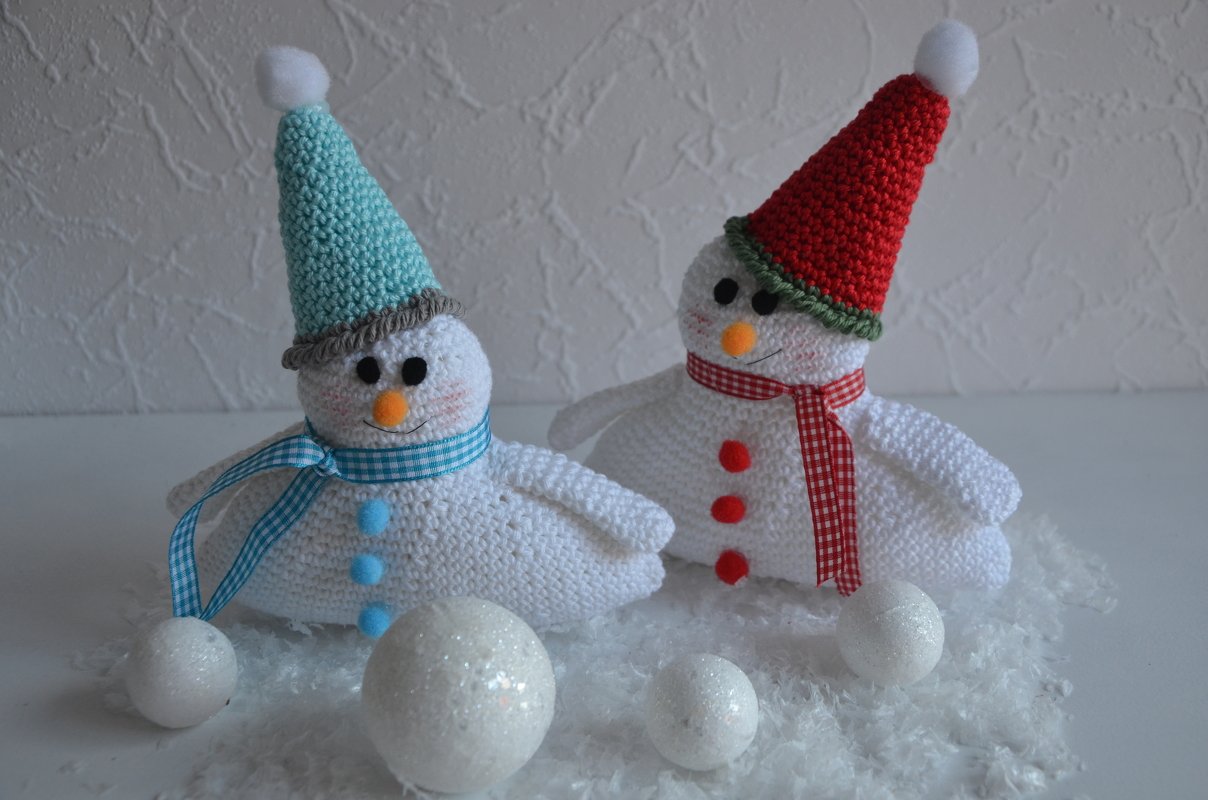 Häkelanleitung Schneemann "Olli"