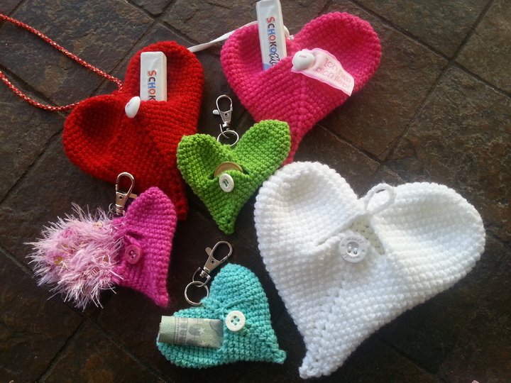 Herzen für Geschenke die von Herzen kommen, Taschenbaumler, Schlüsselanhänger