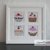 Stickdatei im Kreuzstich: 4 bunte Cupcakes