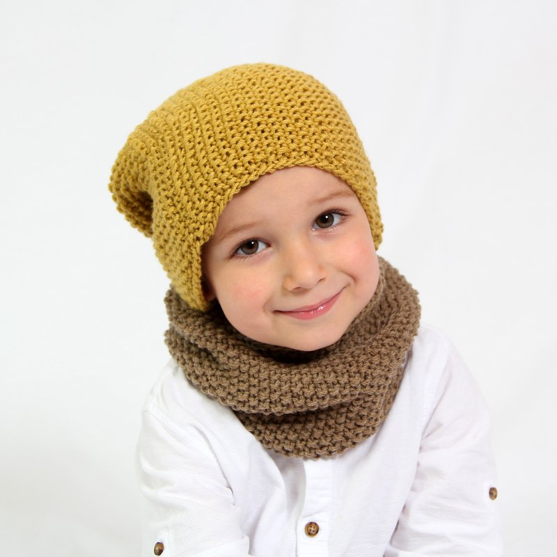 Anleitung Loopschal Luka, Kleinkind-Erwachsener, für Anfänger