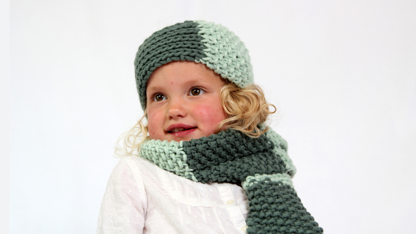 Strickanleitung Stirnband und Schal Anna-Lotte, vom Kleinkind - Erwachsener