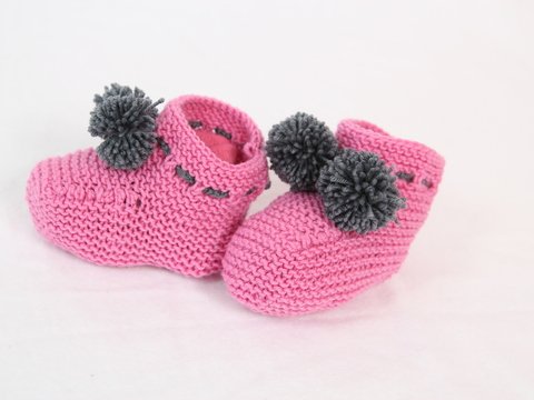 Anleitung Babyschuhe Nina &  Nick, 3-12 Monate, Anfängerfreundlich