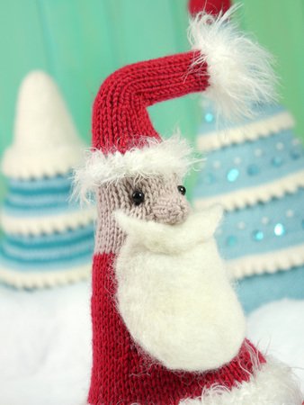 Magical Christmas Forest and Santa, knitting pattern