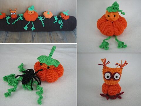 Häkelanleitung Zugluftstopper "Kürbis"