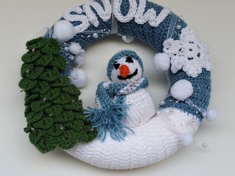 Häkelanleitung Türkranz Winter Home Design No.13 - Bild 3