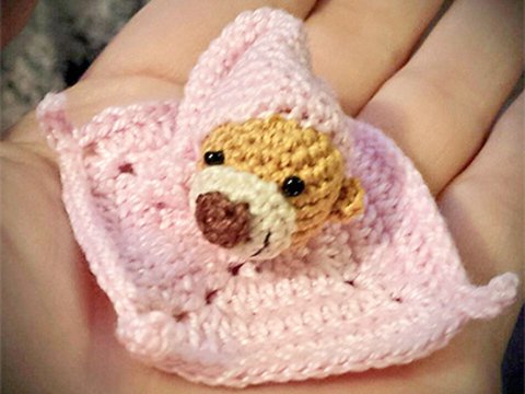 Free E-Book Mini Schnuffeltuch kostenlose Häkelanleitung 