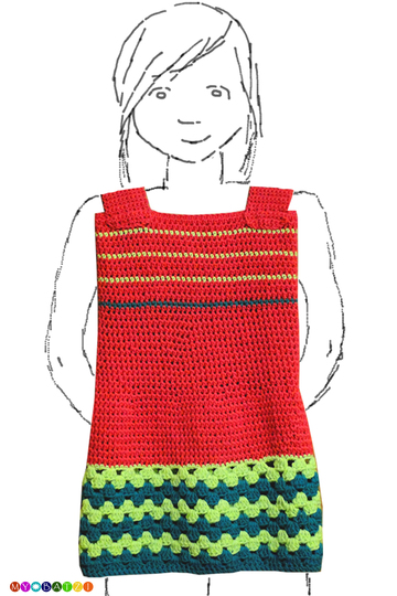 Häkelanleitung für Kleid SVENJA // 86 - 128